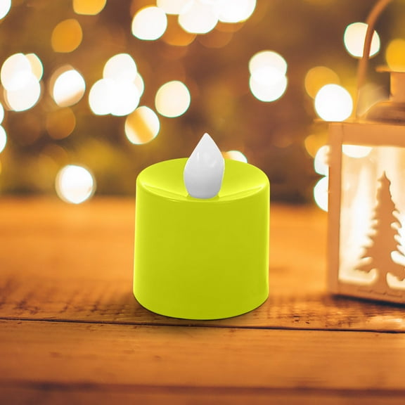 Halloween 6Pack Orange Tea Light Candles Battery Powered LED Tea Lights With Warm White Pumpkins for Halloween