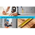 thumbnail image 3 of 3-in-1 Multi-functional Measuring Tape with Laser Level Crosshair and LED Display, Digital Measuring Tape  with Cross Line, AutoLock, Measure Area, Volume, Pythagorean, 3 of 6
