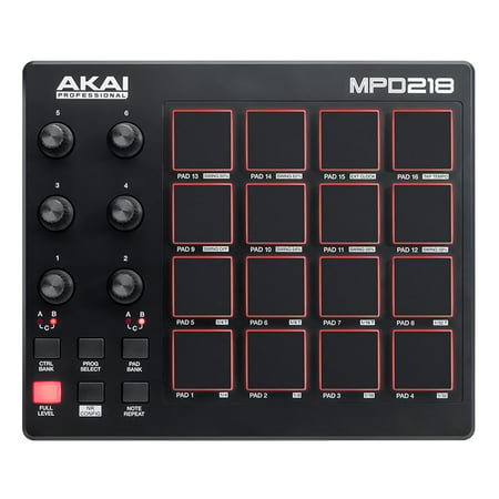 Akai Professional MPD218 | MIDI Drum Pad (Best Interface For Drums)