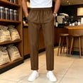 thumbnail image 2 of Akiihool Men Casual Pants Relaxed Fit Men's Relaxed Fit Stretch Cargo Pant for Winter Casual Brown,XXL, 2 of 8