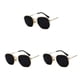 thumbnail image 1 of Gafas de sol hexagonales Sonducket montura ligera lentes polarizadas unisex doradas negras grises, 1 of 6