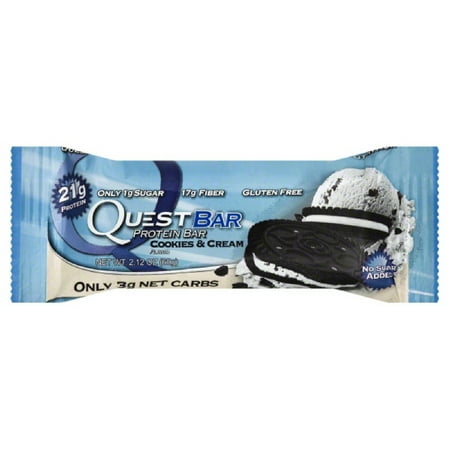 Quest Protein Bar, Cookies & Cream, 21g Protein, 1 Ct