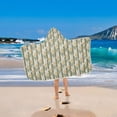 thumbnail image 2 of Yayeee Kids Hooded Towel with Hand Pockets Beach Soft Absorbent Bath Wrap 50 x 23.5 inch, Olive Green Flowers, 2 of 5