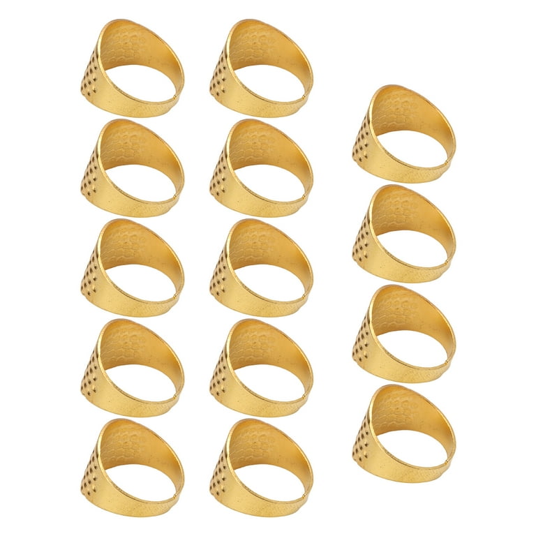 Thimble Pads, Round Gold Hand Made Thimble Top Force DIY Crafts Size For  Sewing For Repairing