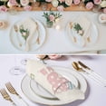 thumbnail image 2 of Easter Bunny Cloth Napkins, Farmhouse Rabbit Butt Polka Dot Spring Washable and Reusable Dinner Napkins Set of 4, Table Napkin for Kitchen Party Birthday Wedding Hotel Housewarming 20"x20", 2 of 8
