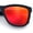 Black Frame - Red Mirror Lens, variant on SA106 Polarized Sport Sunglasses for Men UV400 Lightweight Matte Plastic Blue Frame - Blue Mirror Lens