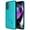 Teal, variant on Case with Stand for Moto G 5G (2022), Nakedcellphone [Grid Texture] Slim Hard Shell Phone Protector Cover with Kickstand Motorola XT2213 Series