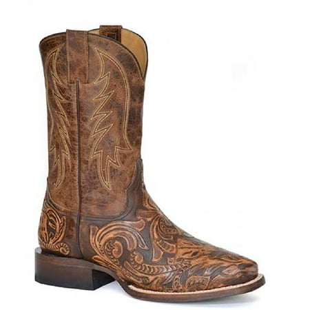 

Men s Stetson Legend Leather Boots Handcrafted Brown
