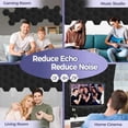 thumbnail image 5 of 16Pack Self-Adhesive Acoustic Panels,Sound Proof Foam Panels, High Density Soundproofing Wall Panels Black 12X10X0.4In, 5 of 6