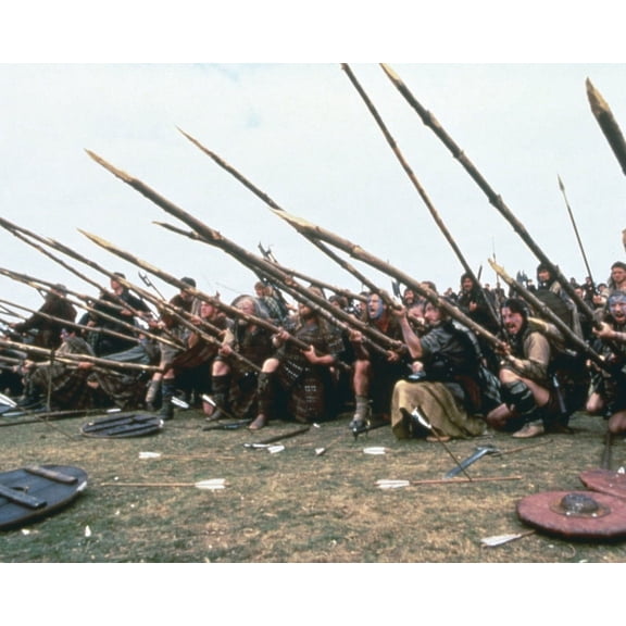 Braveheart Scottish Army With Spears Ready For Battle 24X36 Classic Hollywood Poster