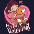 thumbnail image 3 of CafePress - My Cat Is My Valentine Sweatshirt - Zip Hoodie, Classic Hooded Sweatshirt with Metal Zipper, 3 of 4