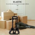 thumbnail image 2 of Foldable Trolley Metal Frame Smooth Double-hook Rope Rolling Wheels Folding Hand Truck Luggage Moving Cart for Daily Use and Travel, 2 of 9