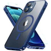 Magnetic for iPhone 12/iPhone 12 Pro Case, Compatible with MagSafe, Protection Protective Phone Case Shockproof Cover for iPhone 12/iPhone 12 Pro (Blue)