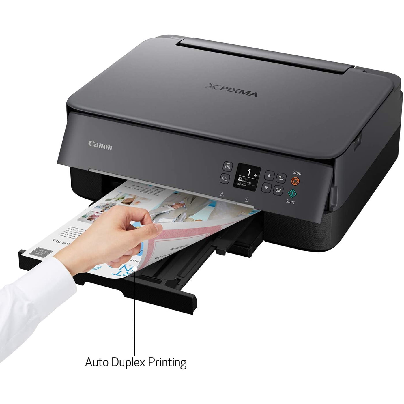 Canon PIXMA TS6420a All-in-One Wireless Color Printer with Print, Scan, Copy, Photo Print & Mobile Functions Bundle with DGE USB Cable + Print Like A Pro Guidebook Kit