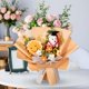 thumbnail image 3 of Ramo de flores de ganchillo Strade Fareast Limited Ramo de ganchillo Flores artificiales Naranja claro 35 cm x 30 cm, 3 of 5