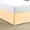 Beige, variant on QUEEN Tailored Style Bed Skirt, 16" Drop Length, Soft 100% Microfiber, Quadruple Pleated Tailored Design, Hotel Quality, White Solid