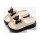 thumbnail image 1 of Nuevas zapatillas de mujer, sandalias de playa, zapatos con elevación, encantadoras sandalias de verano de tiro alto antideslizantes con punta envuelta para usar en la playa al aire libre, 1 of 3