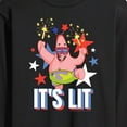 thumbnail image 3 of SpongeBob SquarePants - Lit Fireworks Patrick - Men's Long Sleeve T-Shirt, 3 of 6