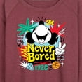thumbnail image 3 of Mickey & Friends - Mickey Never Bored - Women's Lightweight French Terry Long Sleeve Shirt, 3 of 5