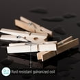 thumbnail image 4 of Pinzas de madera Mr. Pen 7,5 cm, paquete de 50, madera natural, 4 of 8