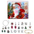 thumbnail image 1 of Calendario de Adviento de Navidad 2023, pulseras de regalo para niños, calendario de cuenta regresiva de Navidad DIY con 22 cuentas DIY, 2 pulseras, 1 of 4