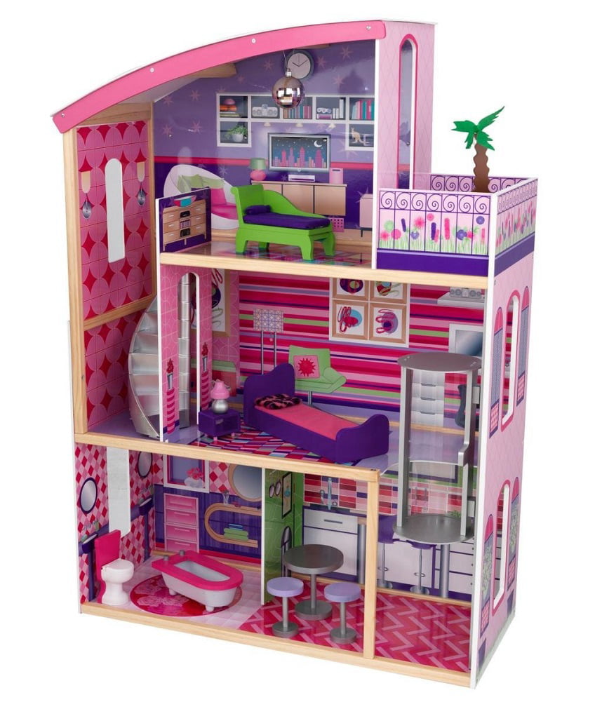 Kidkraft My Dream MansionWooden Dollhouse with Lift fits Barbie Sized Dolls 
