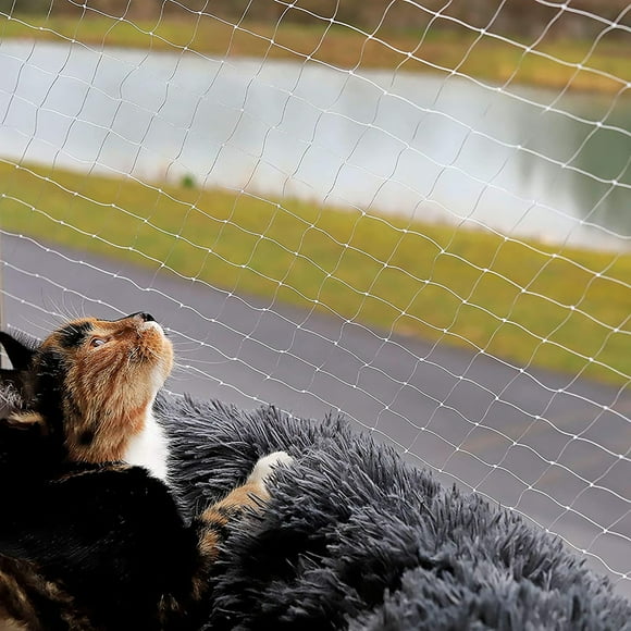 Flmtop Cat Safety Net Foldable Widely Use Variety Sizes Anti-Fall Safety Protective Net for Pets
