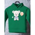 thumbnail image 3 of Cute Teddy Bear With Balloon Hoodie Toddler -Image by Shutterstock,  4 Toddler, 3 of 4
