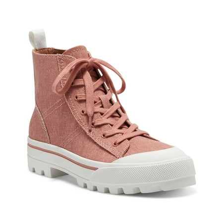 

Lucky Brand Eisley Coral Lace Up High Top Sneaker Hiker Combat Lug Sole Boot (6 CANYON CLAY)