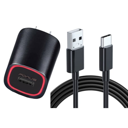 For TCL Stylus 5G - Fast 18W Home Charger USB Cable 6ft TYpe-C Power P9A Compatible With TCL Stylus 5G Phone