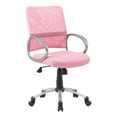 thumbnail image 1 of Boss Office Products Mesh Back with Pewter Task Office Chair in Pink, 1 of 5