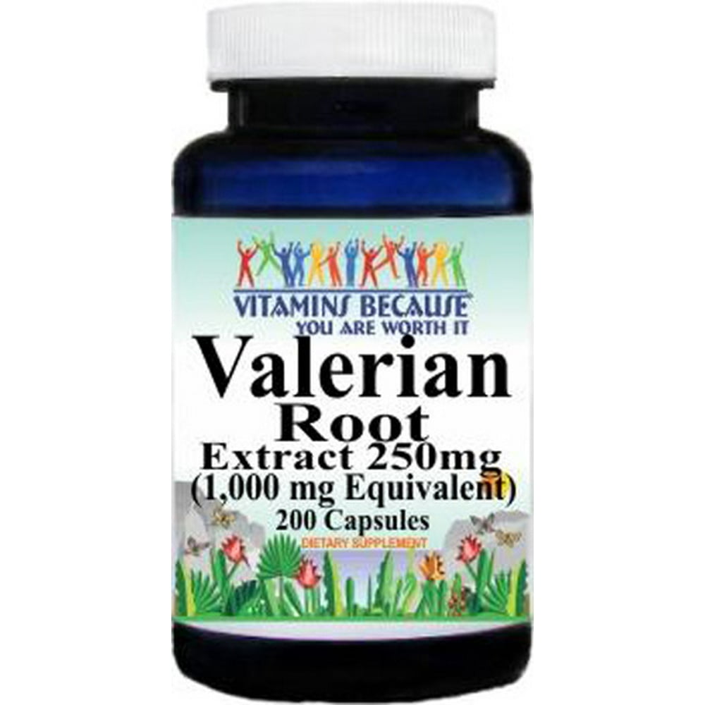 Valerian Root 1000mg 250mg 41 Extract Natural Dietary Supplement 200
