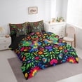 thumbnail image 2 of Erosebridal Rainbow Hummingbird 7-Piece Twin Bedding Sets,Colorful Plant Flowers Blossom Bedding Comforter Set,Reversible, 2 of 7