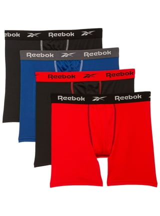 REEBOK MEN'S PACK 4 - 211 P50 UPC ROYAL RED - MEDIUM - UNDERWEAR X4 BOXER  BRIEF
