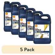 (5 pack) Shell Rotella T6 Full Synthetic 15W-40 Diesel Engine Oil, 2.5 Gallon