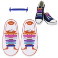 thumbnail image 2 of Coofit 12 Pcs Set Bright Color Lazy No Tie Silicone Shoe Laces for Kids (Colorful), 2 of 10