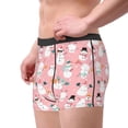 thumbnail image 2 of Naloa Cute Pink Snowman Cat Mens Underwear - Boxers for Men, Mens Boxer Briefs, Classic Briefs for Men-Small, 2 of 5