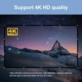 thumbnail image 2 of Écran de Projecteur 120 Pouces 16:9 HD 4K Pliable Portable Double Face Projection Anti-Froissement Rideau d'Écran de Film avec Crochets pour Intérieur Extérieur Cinéma Maison Bureau Réunion, 2 of 8