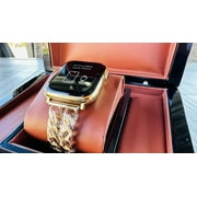 45MM iWatch Series 8 24k Gold Plated with a Chains Links Band