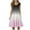 Pink#, variant on Women's Summer Dresses Gradient Color Sleeveless Round Neck Tiered Swing Mini Dress Casual Loose Flowy Boho Dress Vacation Beach Sundresses