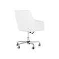 thumbnail image 2 of London Mid Back Leather Box Style Office Chair in White - Bonded Leather, 2 of 11