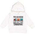 thumbnail image 2 of Inktastic Toy Train Never Have Too Many Trains Toddler Hoodie, 2 of 4