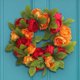 thumbnail image 1 of Xihbxyly Corona de Ramas Secas, Guirnalda de Peonías y Hojas Verdes, Adorno Floral Vibrante para Puerta, Decoración Primaveral para El Hogar, Ideal para Bodas y Festividades, Letrero de Bienvenida pa, 1 of 7