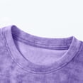 thumbnail image 5 of NIEWTR Kids Summer Batik Printed T-Shirts Quick Drying Short Sleeve Casual Tops for Boys Girls(Purple,8-9 Years), 5 of 5