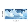 thumbnail image 3 of MKHSQHDG Today's Deals Large Extended Gaming Pad Sky Blue Computer Keyboard Mat Desk Pad Edges Smooth for Work and Home Use Compatible with Laptop Pc, 3 of 3