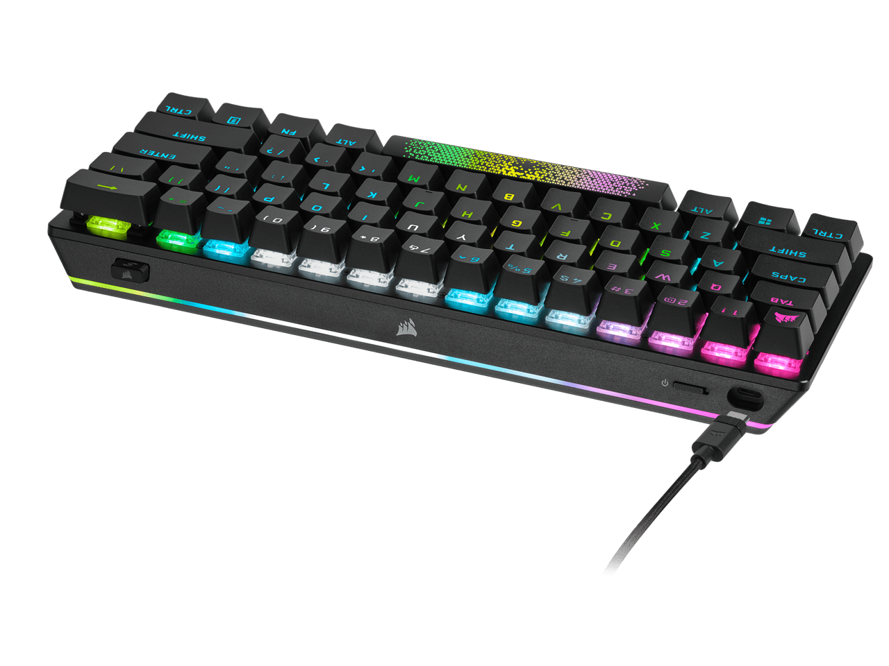 K70 PRO MINI WIRELESS 60% Mechanical CHERRY MX Speed Switch Keyboard with  RGB Backlighting - White (DE)