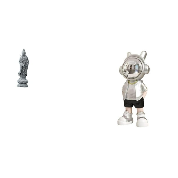 Estatua De Astronauta Guan Yin, Adorno Creativo De Buda Femenino, Escultura Decorativa Moderna Para Estantería, Armario, Chimenea, Escritorio, Regalo De Inauguración De La Casa