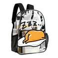 thumbnail image 4 of Gudetama Clear Backpack Heavy Duty See Through Bookbag Transparent Bag for Colleges School Work Sport Travel, 4 of 7