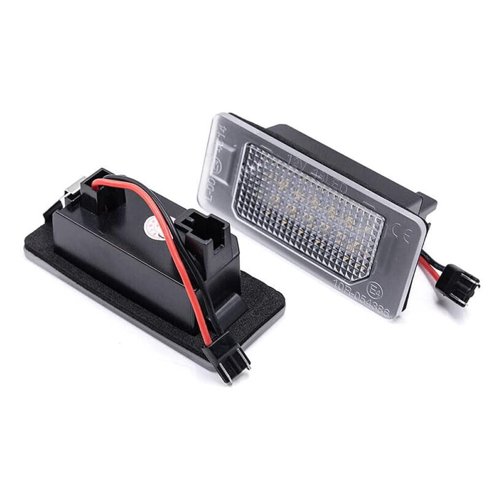 OEM-Fit 3W Full LED License Plate Light Kit For Fiat 2014-2019 500X SUV, Powered by 18-SMD Xenon White LED & Can-bus Error Free
