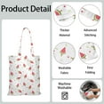 thumbnail image 5 of Sunshine Watermelon Canvas Tote Bag Summer Tropical Fruit Pattern Print Aesthetic Watermelon Lovers Cute Beach Summer Party Fresh Geometric Refresh Reusable Eco-Friendly Lightweight Shopping Tote, 5 of 6